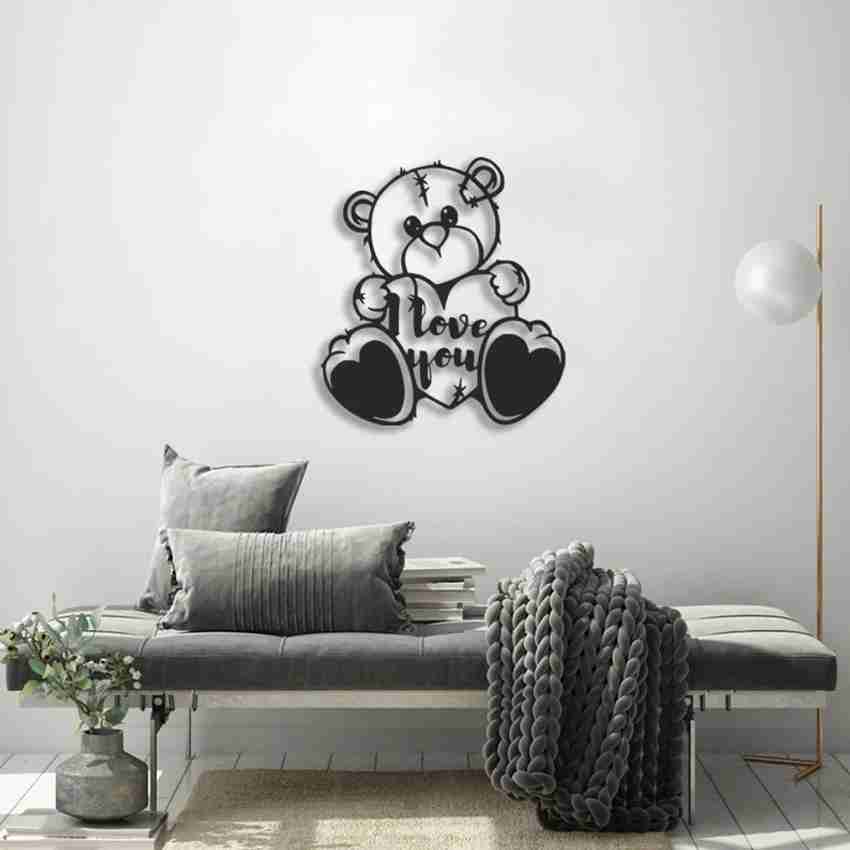 Teddy bear wall art discount
