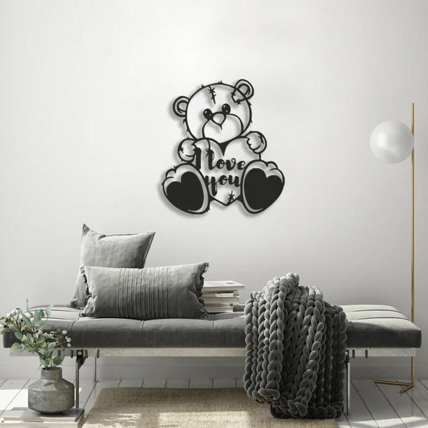 Teddy bear framed art best sale
