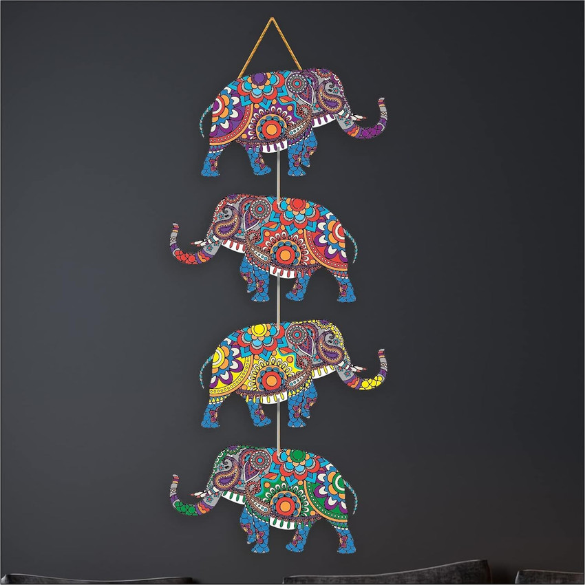 APS Art Plus Store Elephant Wall Hanging For Wall Decolr Pack of 4 Price in India Buy APS Art Plus Store Elephant Wall Hanging For Wall Decolr Pack of 4 online