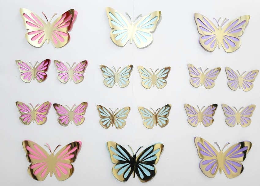 3D Butterfly Stickers (18/pack)