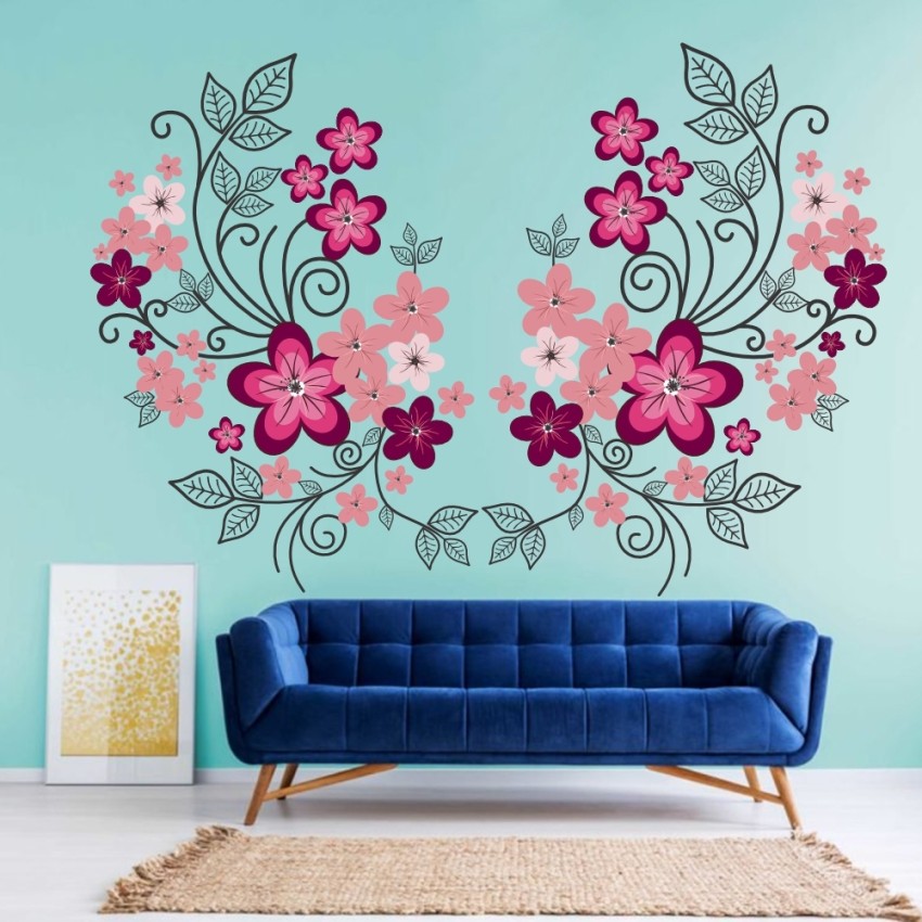 LVIN Pink Cherry Flower Blossom Floral Decal Wall Stickers For Living Room  - LV-142 Price in India - Buy LVIN Pink Cherry Flower Blossom Floral Decal  Wall Stickers For Living Room 