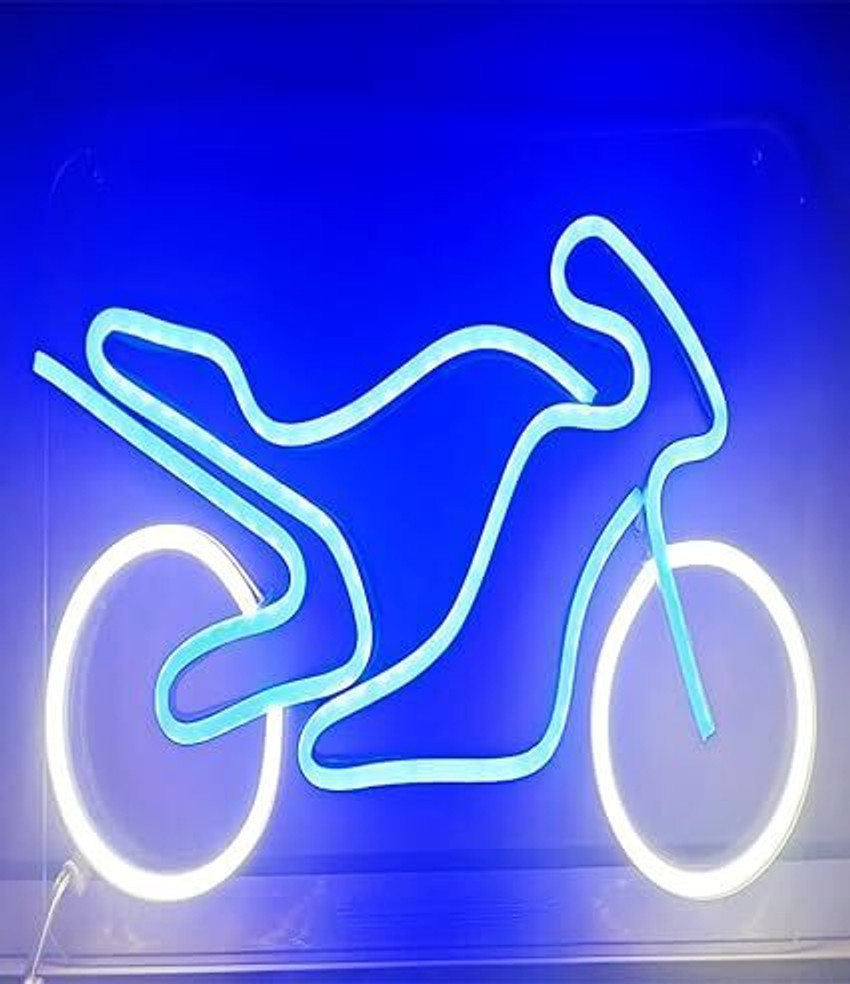 Neon blue bike online
