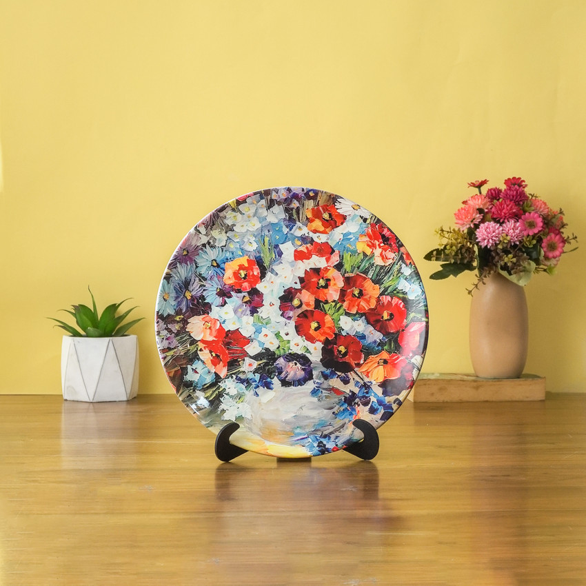 Top more than 161 decorative floral wall plates super hot vova.edu.vn