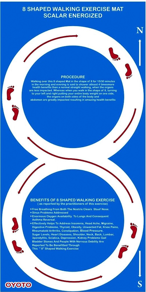 8 shaped walking mat discount online