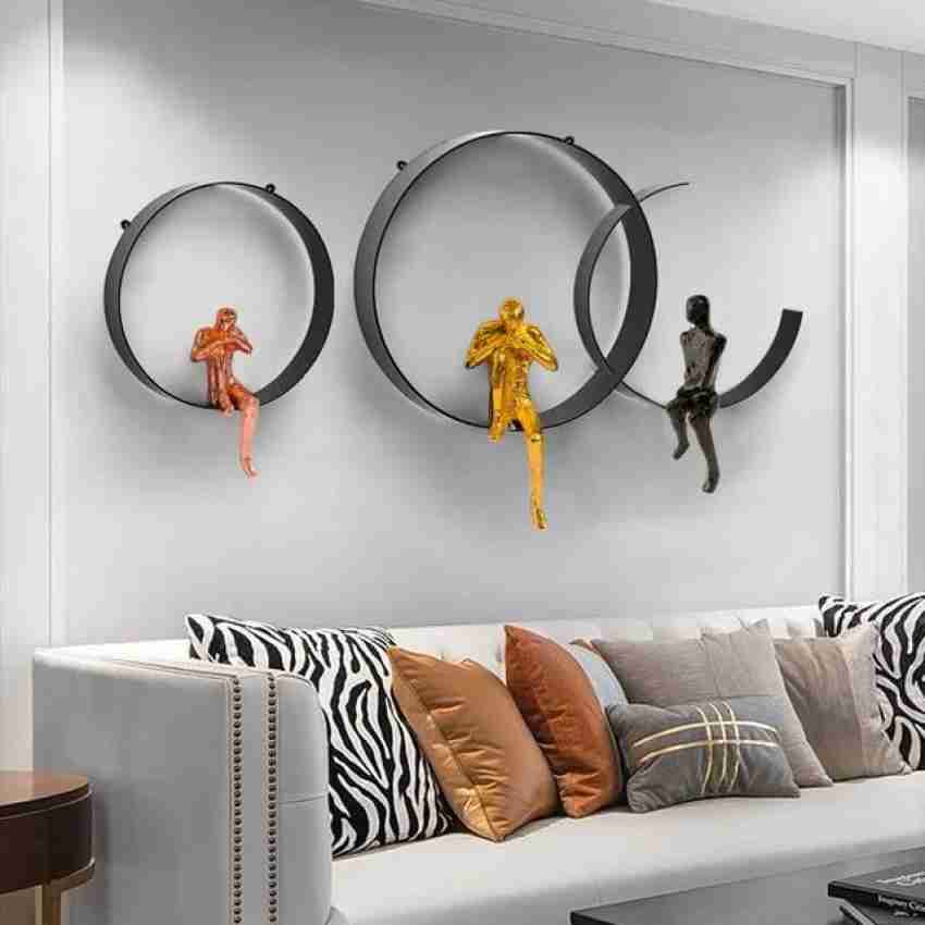 Zove Metal Wall Art Iron Wall Hanging Home Decoration Perfect for Living  Room Pack of 3 Price in India - Buy Zove Metal Wall Art Iron Wall Hanging  Home Decoration Perfect for