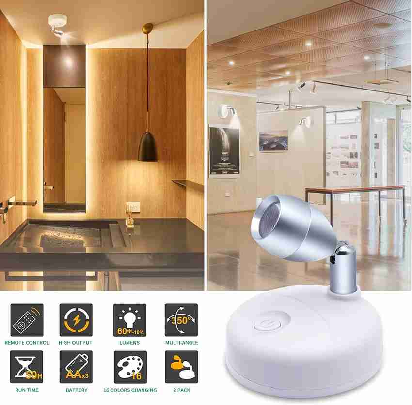 Battery spotlight indoor deals