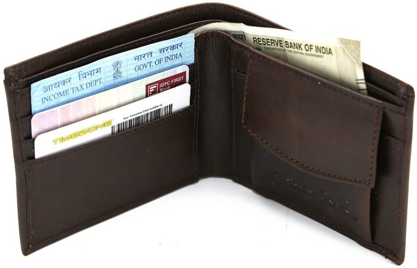 Buy SHINE STYLE Style Brown Crunch Leather Wallet for Men, Wallet, Men  Wallet