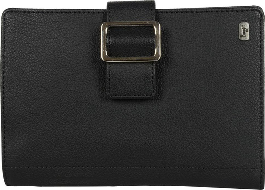 Baggit Men Casual Black Artificial Leather Wallet Black Price in