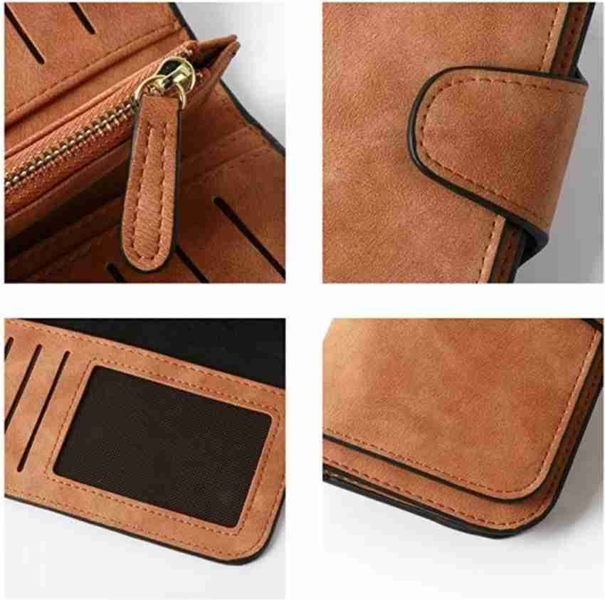 Krasy Kat Men & Women Travel, Evening/Party, Casual Brown Artificial Leather Card Holder