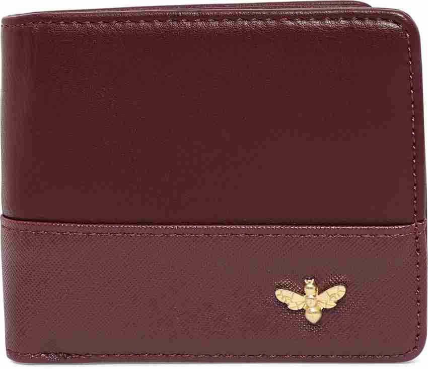 ALDO Men Casual Formal Maroon Artificial Leather Wallet Bordo