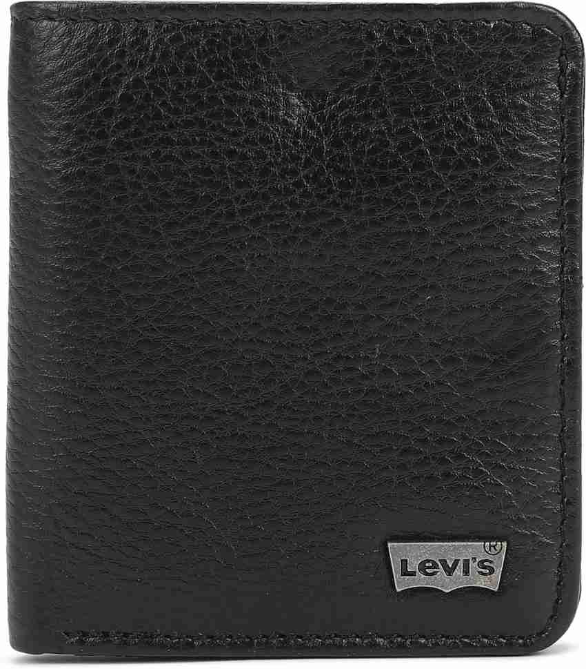 LEVI S Men Casual Black Genuine Leather Wallet