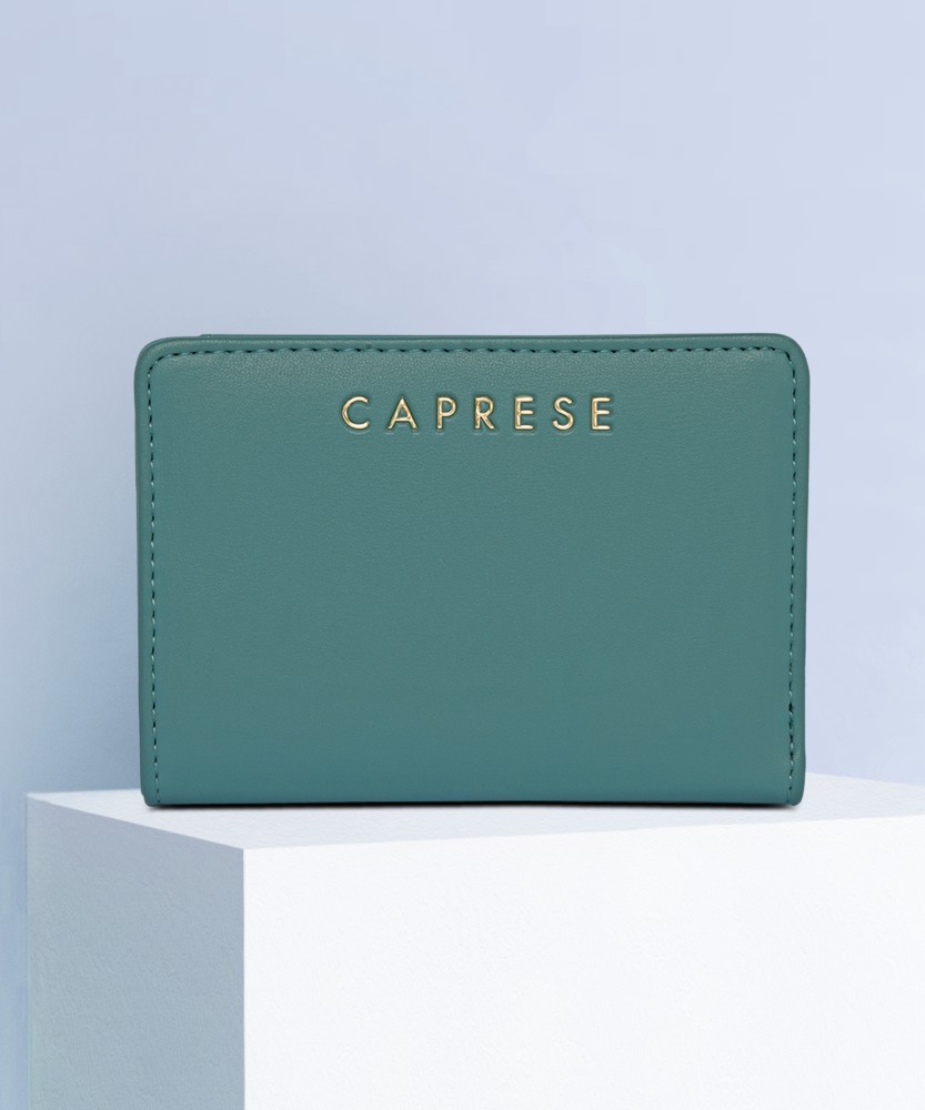 Caprese Women Casual Blue Artificial Leather Wallet Teal Price