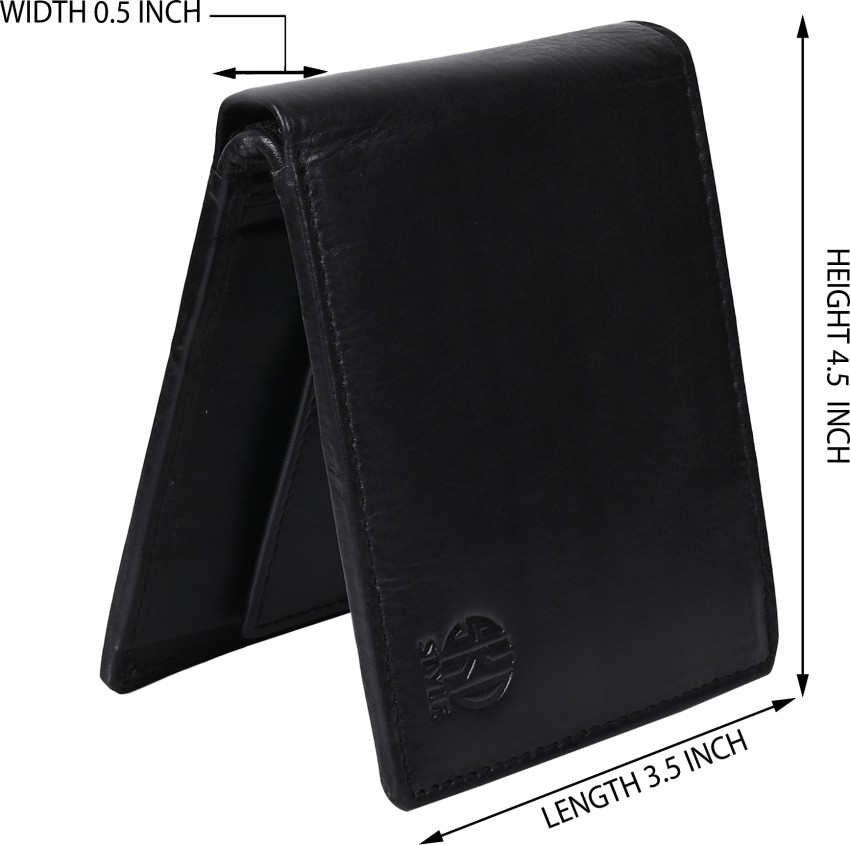 SKD STYLE Men Trendy, Formal, Ethnic, Travel Black Genuine Leather Wallet  Black - Price in India | Flipkart.com