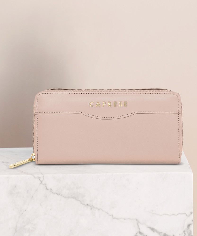 Caprese Women Casual Pink Artificial Leather Wallet Soft Pink