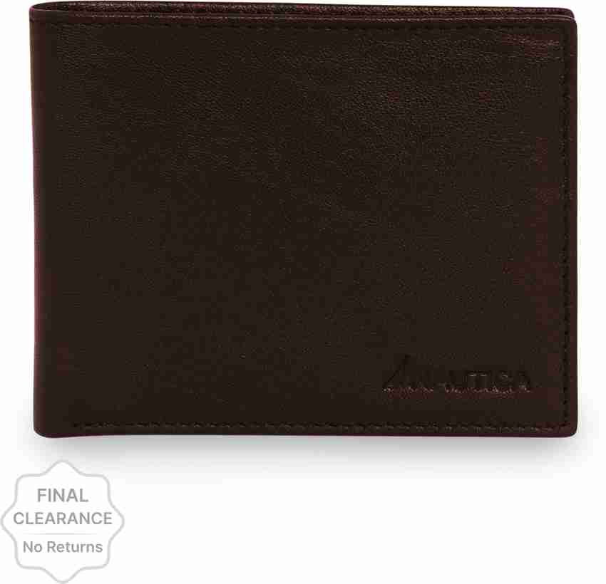 NAUTICA Men Casual Brown Genuine Leather Wallet