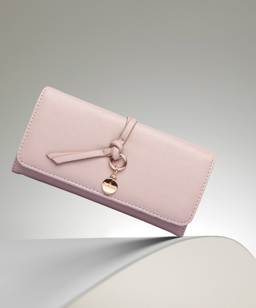 Caprese Women Beige Artificial Leather Wallet Sand Price in