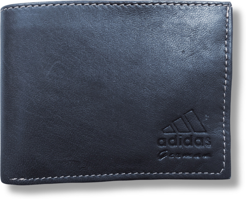 kart in Men Casual Formal Black Genuine Leather Wallet Black