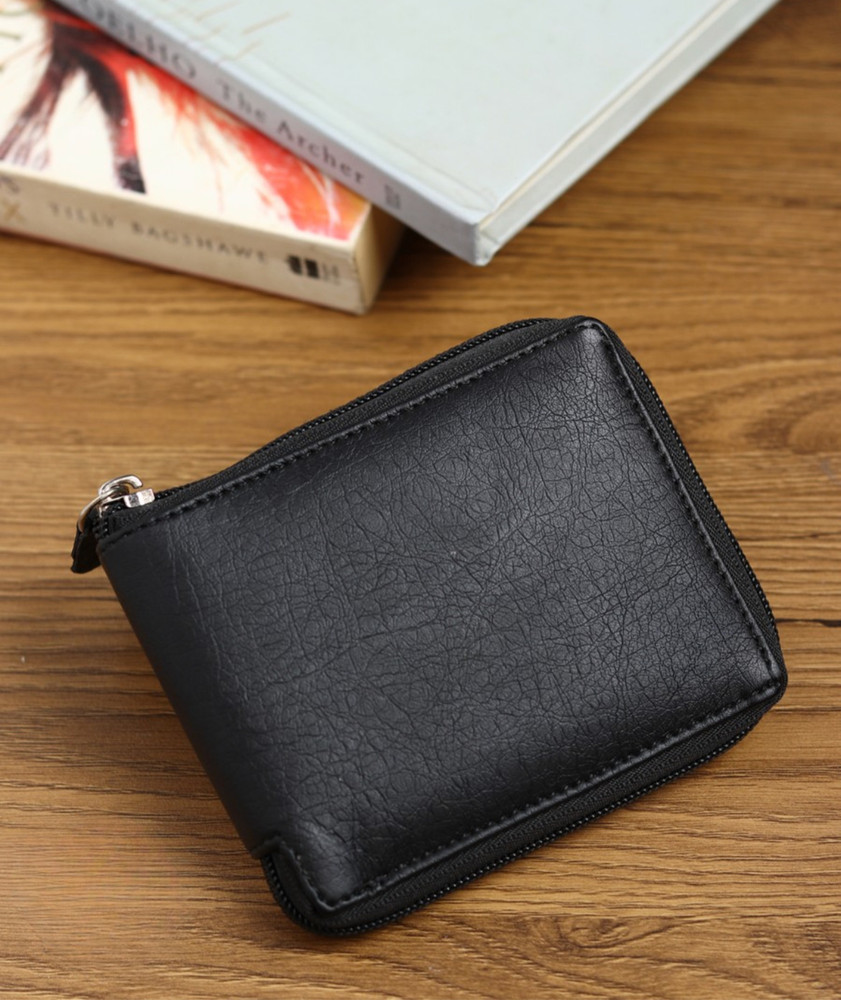 LOISE BORREN Men Trendy Casual Black Artificial Leather Wallet