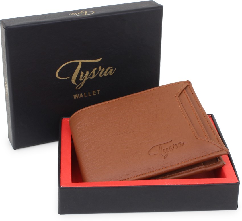 Tysra Men Casual Brown Artificial Leather Wallet Light Brown Price in India Flipkart