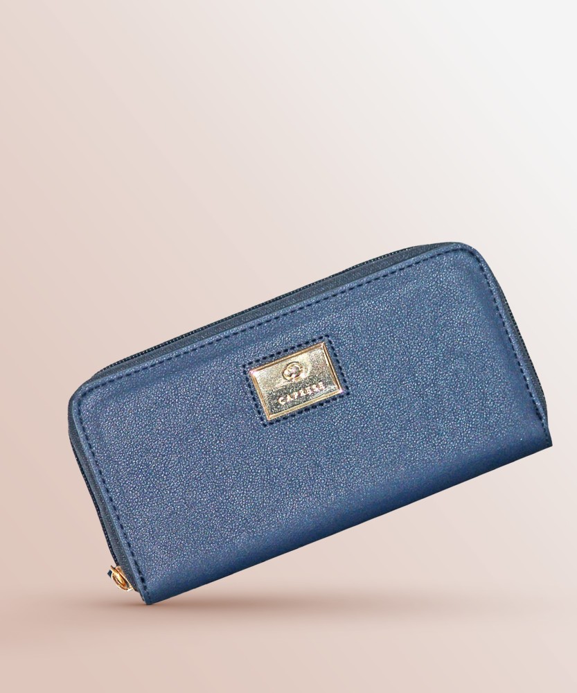 Caprese Women Casual Blue Artificial Leather Wallet Navy Price