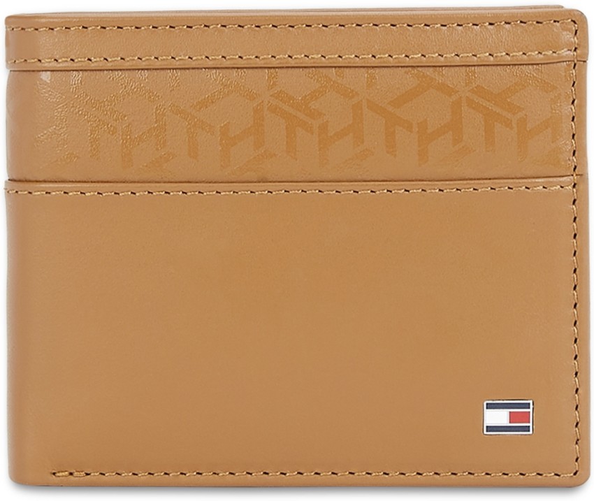 TOMMY HILFIGER Men Tan Genuine Leather Wallet Tan Price in India