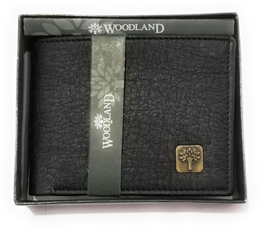 WOODLAND Men Black Genuine Leather Card Holder BLACK Price in