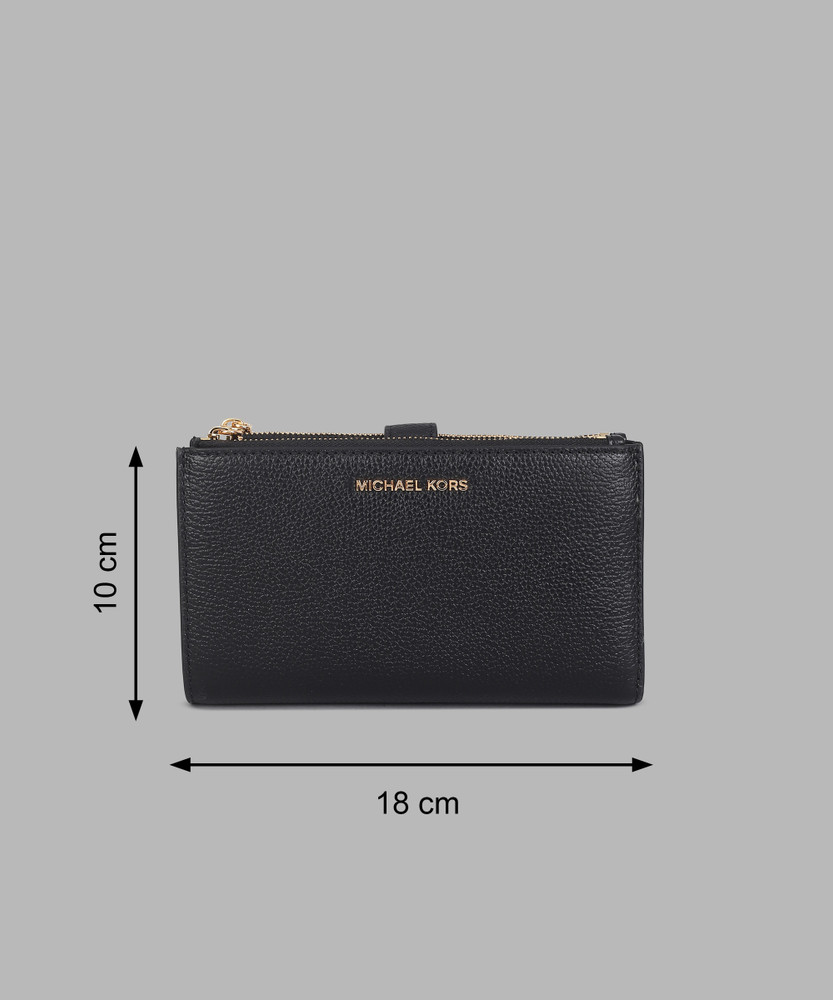 MICHAEL KORS Women Evening Party Black Genuine Leather Wrist Wallet Black Price in India Flipkart