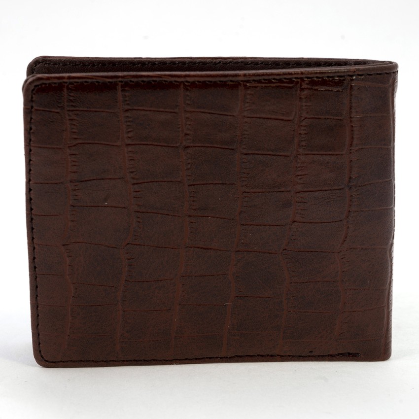 Men's Brown Crocodile Leather Wallet