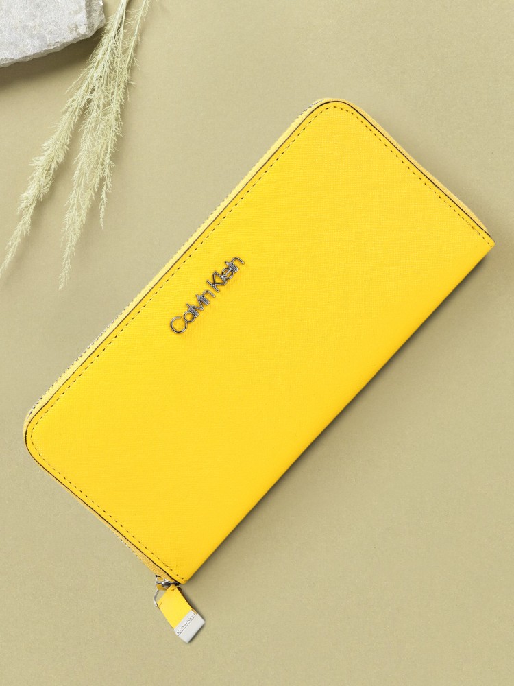 Calvin klein yellow on sale wallet