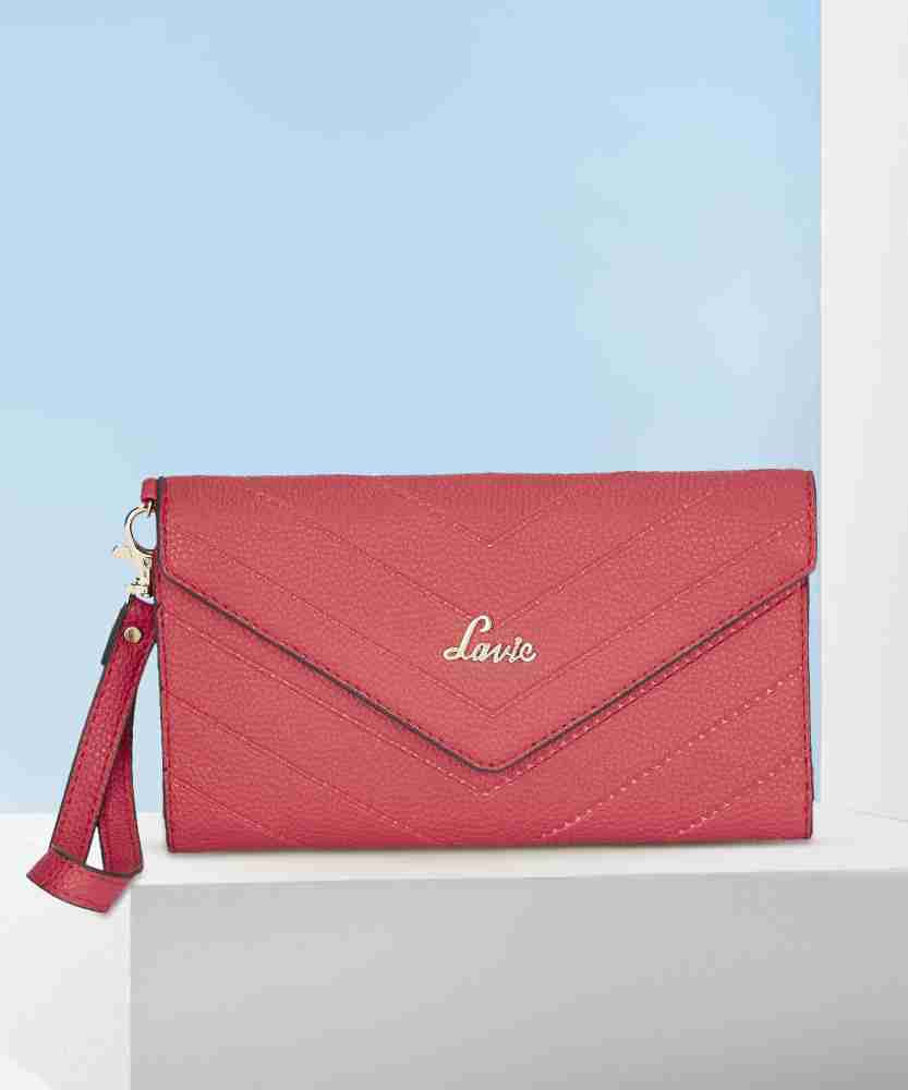 LAVIE Women Red Artificial Leather Wallet RED Price in India