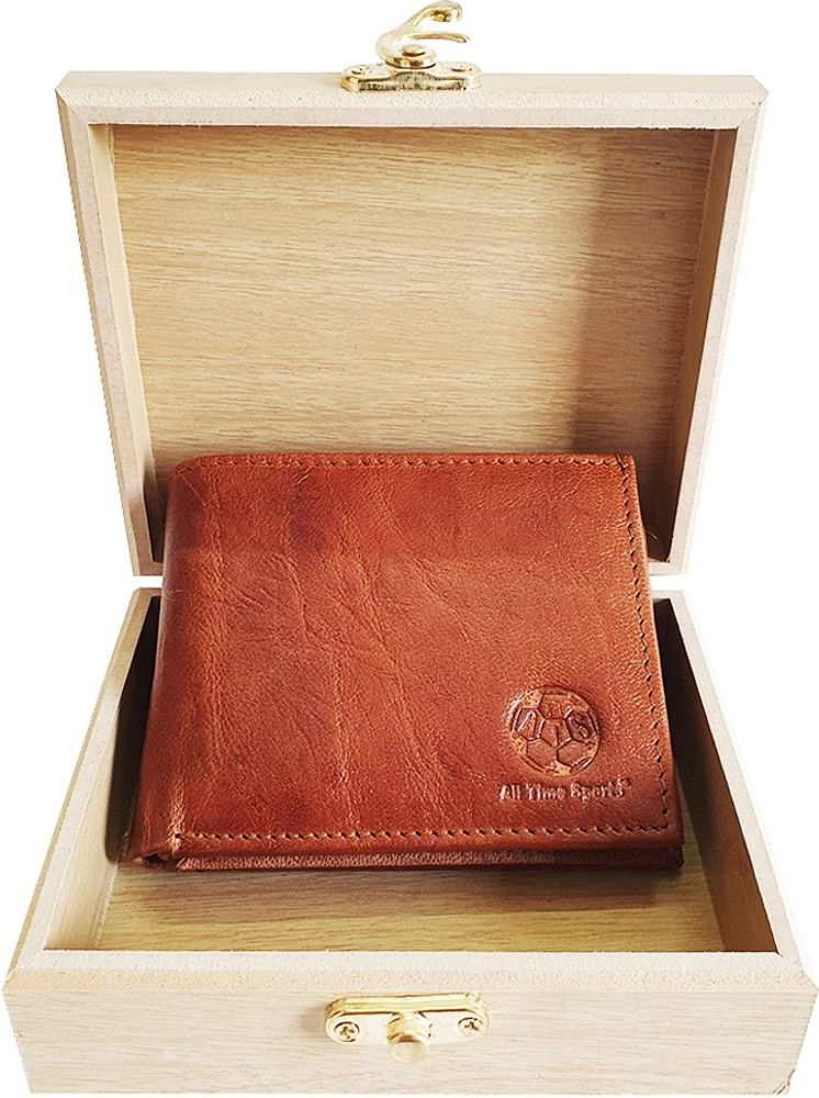 All Time Sports Men Casual Tan Genuine Leather Wallet Tan Price