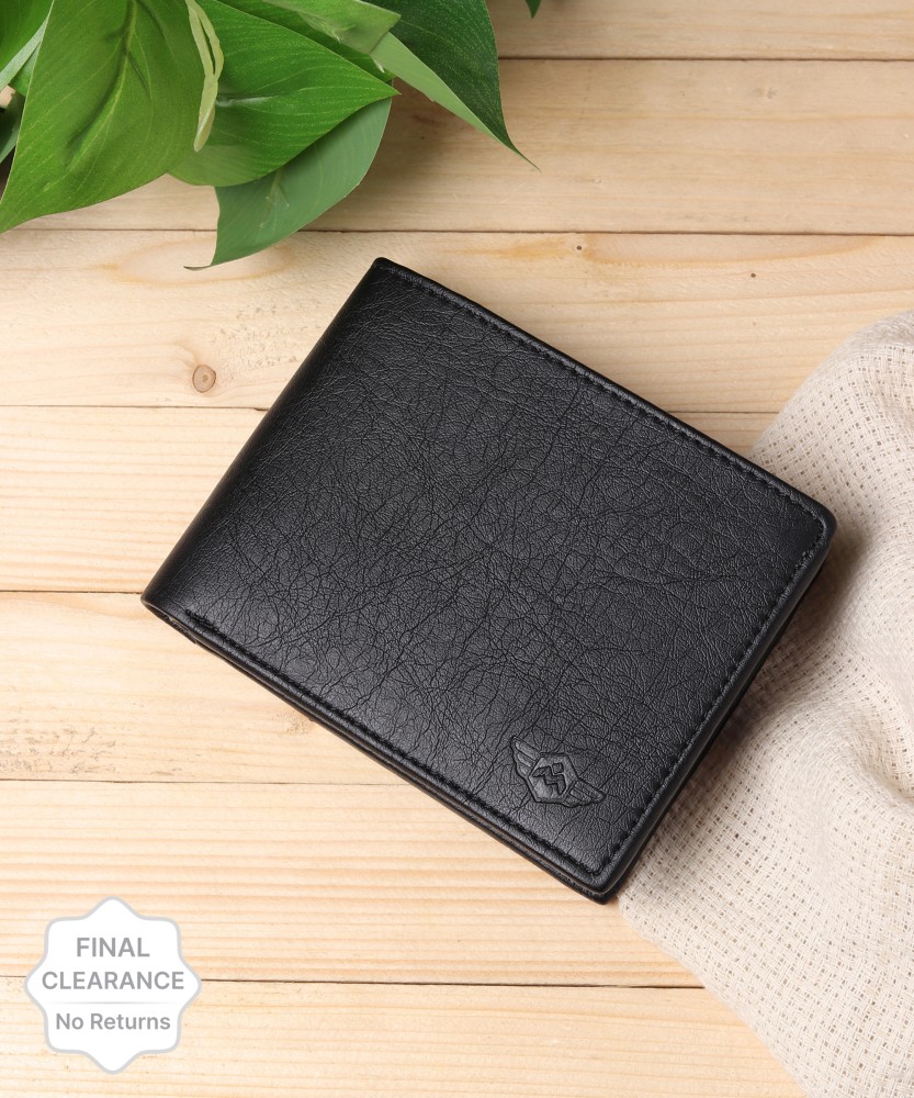 METRONAUT Men Casual, Evening/Party, Formal, Travel, Trendy Black  Artificial Leather Wallet Black - Price in India