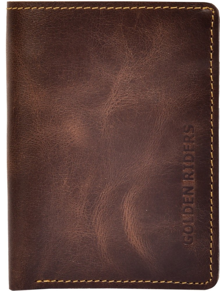 Golden Riders Men Trendy Brown Genuine Leather Wallet BROWN