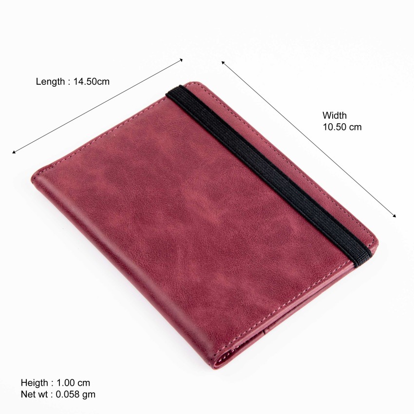 MATSS PU Leather Passport Holder, Document holder For Men And Women Black -  Price in India