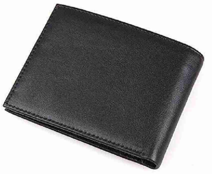 RED FISH Men Formal Black Artificial Leather Wallet Black - Price in India