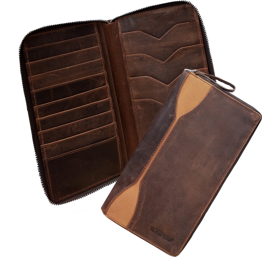 ABYS Genuine Leather Bombay Brown Passport Cover