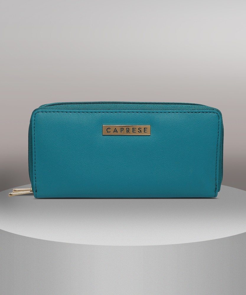 Caprese Women Casual Blue Artificial Leather Wallet AQUA Price