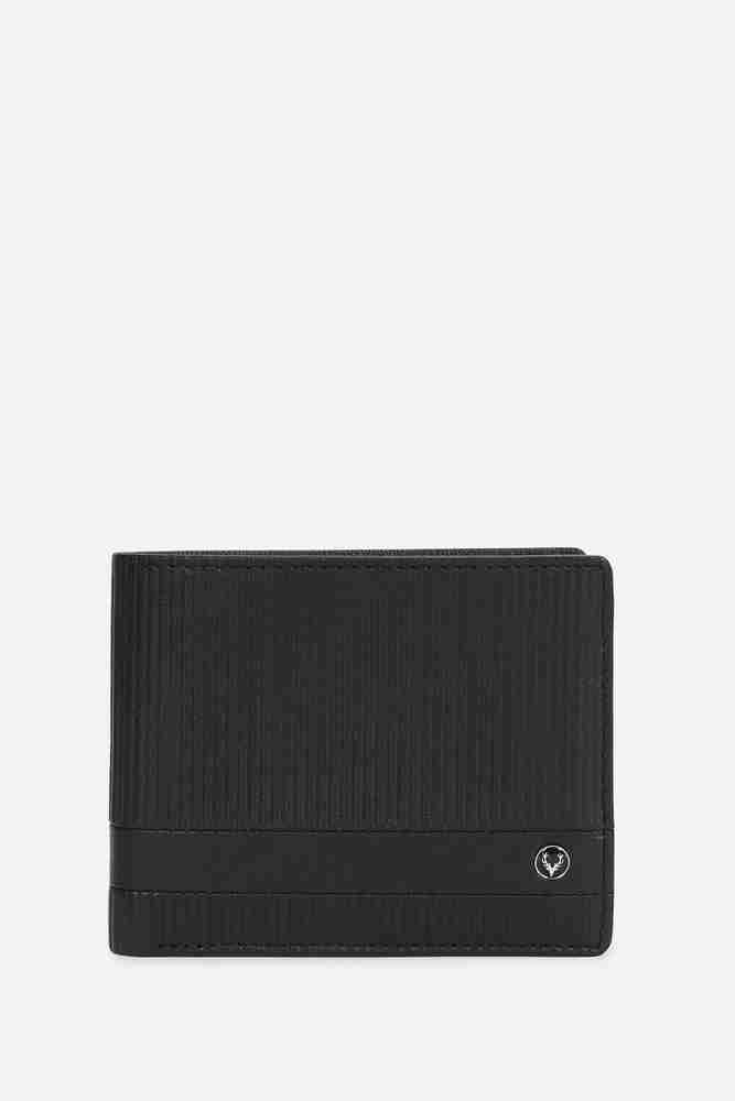 Allen Solly Men Formal Black Genuine Leather Wallet Black Price