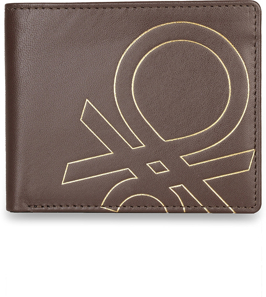 United Colors of Benetton Men Brown Genuine Leather Wallet Brown Price in India Flipkart
