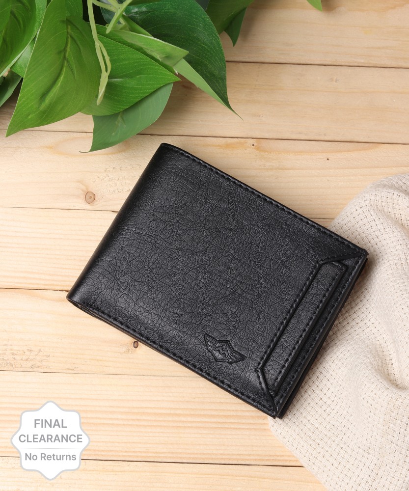 METRONAUT Men Casual, Evening/Party, Formal, Travel, Trendy Black  Artificial Leather Wallet Black - Price in India