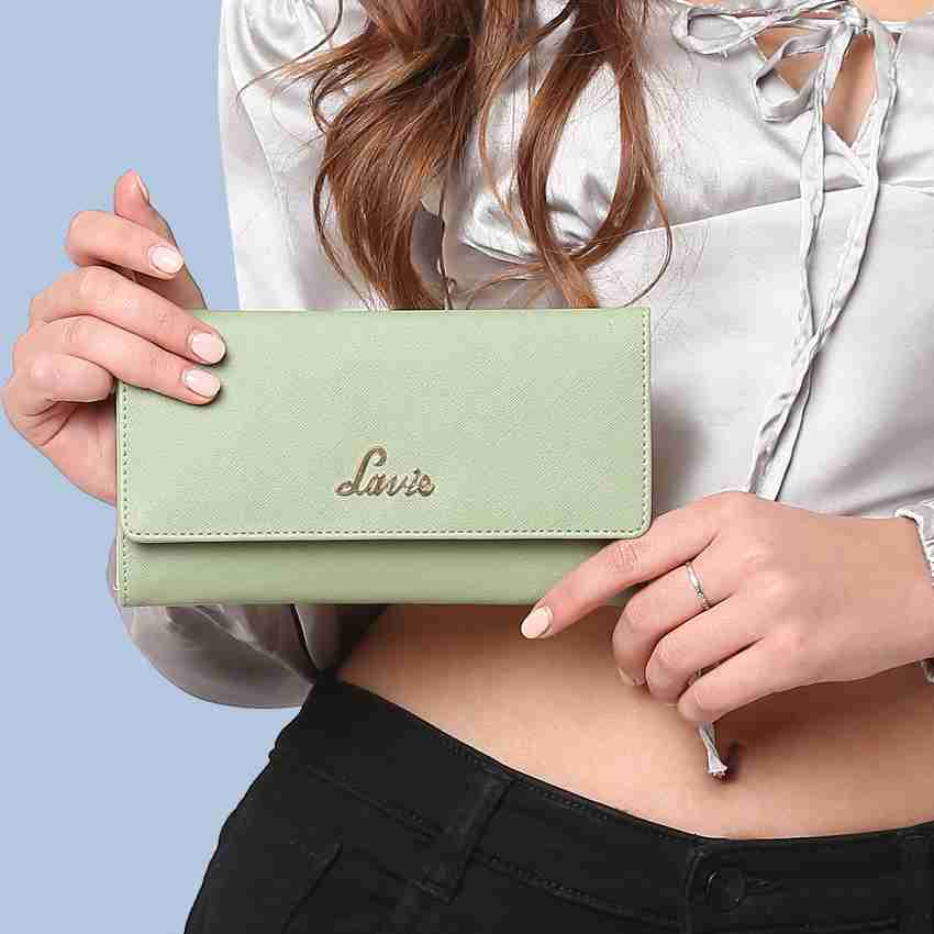 LAVIE Women Casual Multicolor Artificial Leather Wallet MINT