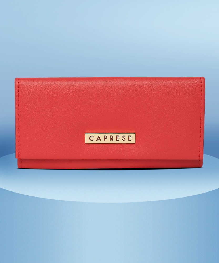 Caprese Women Casual Pink Artificial Leather Wallet CORAL Price