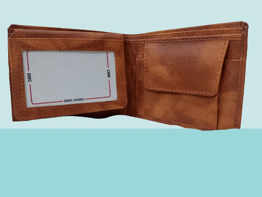 SAAD Men Gold Artificial Leather Wallet GOLD - Price in India 