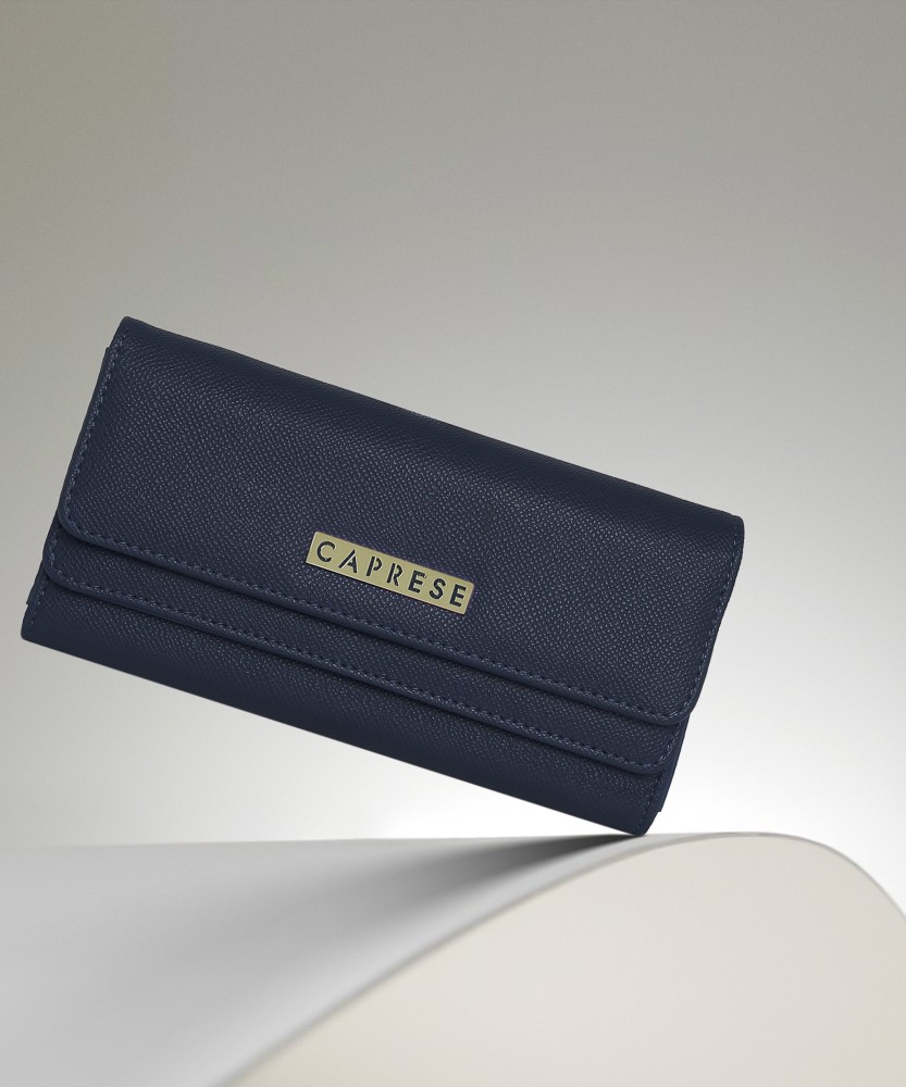 Caprese Women Casual Blue Artificial Leather Wallet NAVY Price