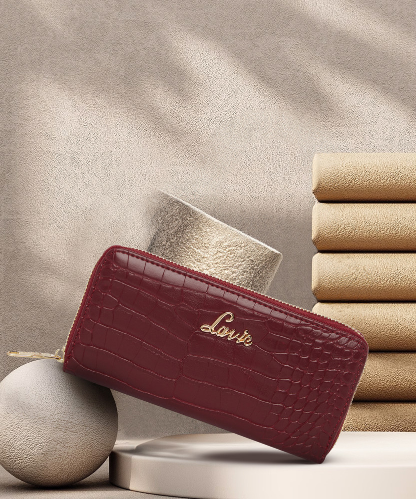 LAVIE Women Casual Maroon Artificial Leather Wallet Maroon Price in India Flipkart