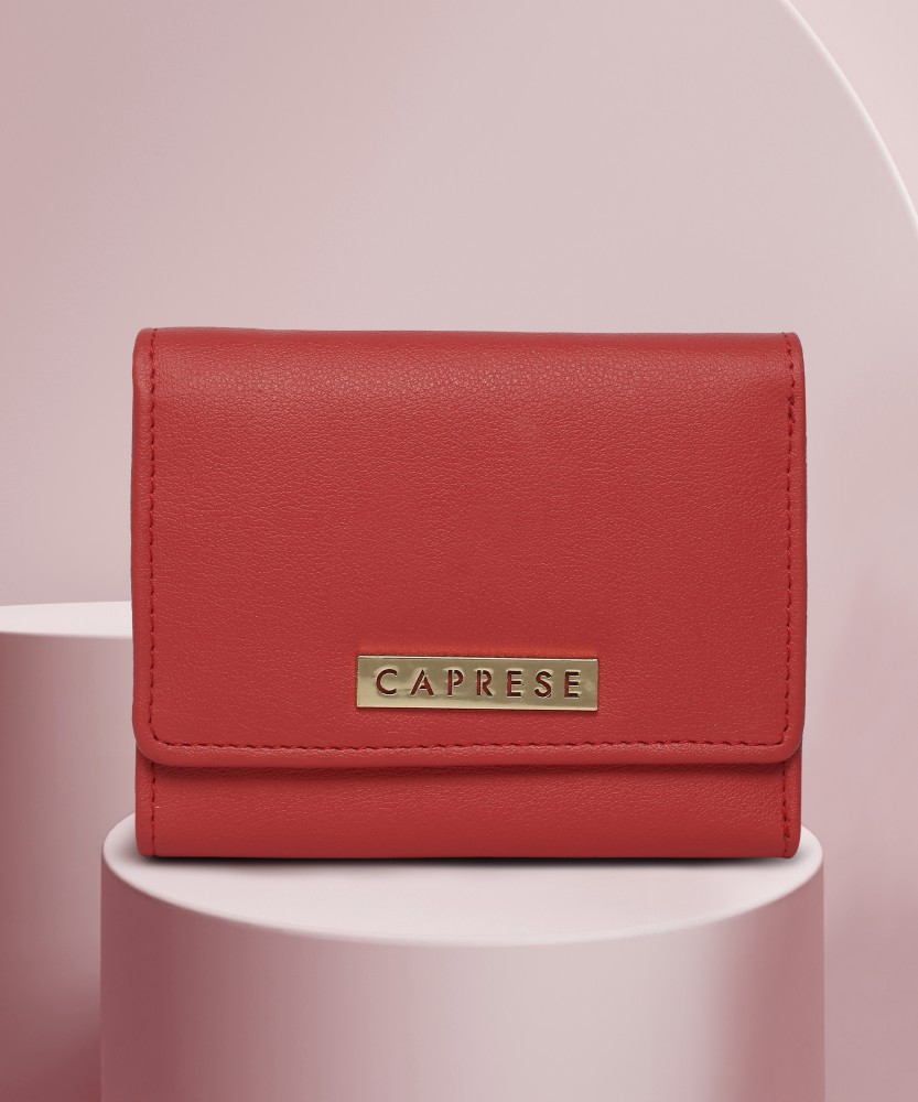 Caprese Women Casual Pink Artificial Leather Wallet CORAL Price