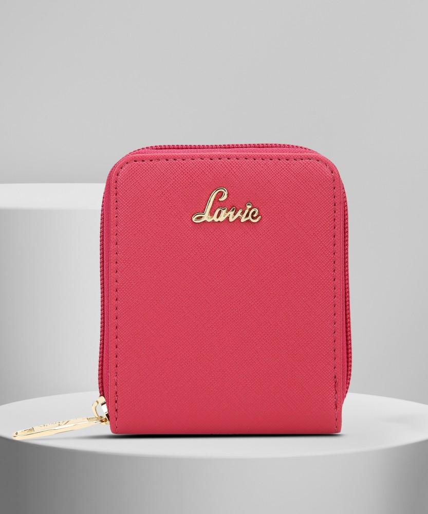 LAVIE Women Casual Pink Artificial Leather Wallet FUSCHIA Price