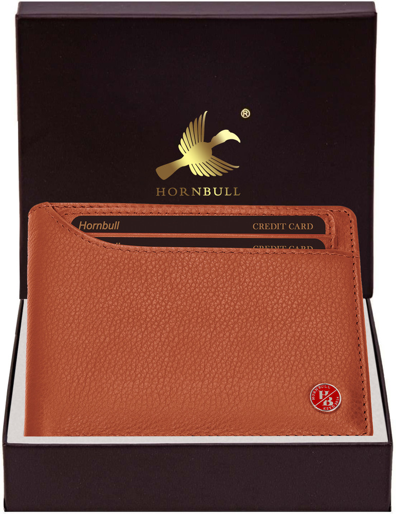 HORNBULL Men Trendy Brown Genuine Leather Wallet RUST Price in India Flipkart