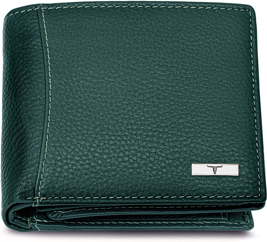 URBAN FOREST Men Green Genuine Leather Wallet GREEN Price in