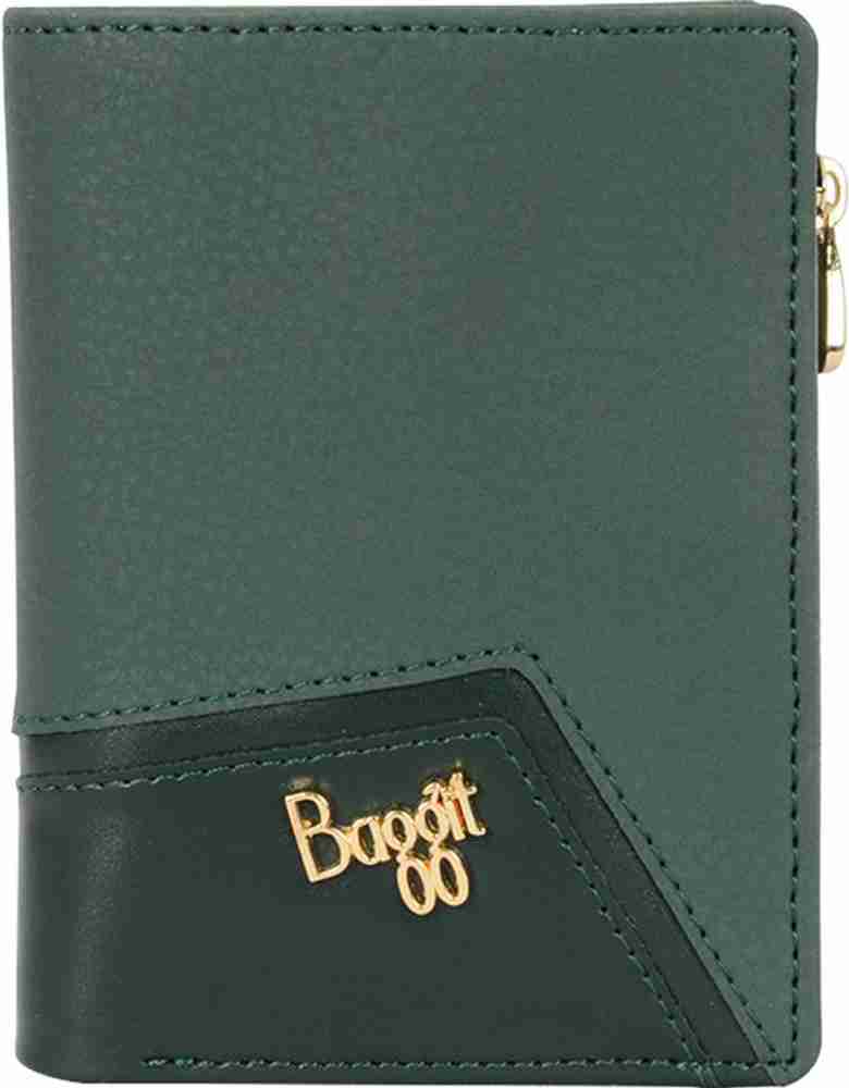 Baggit Women Casual Green Artificial Leather Wallet Green Price in India Flipkart